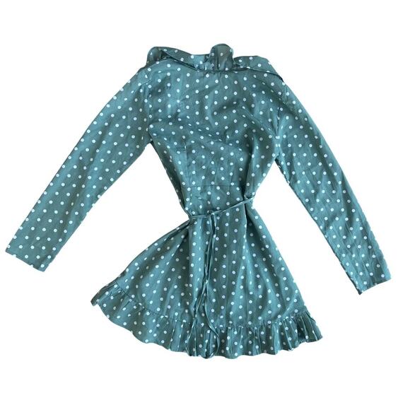 Verge Girl Green Polka Dot Wrap Dress Size AU6/US2 - Picture 2 of 4
